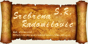 Srebrena Radomilović vizit kartica